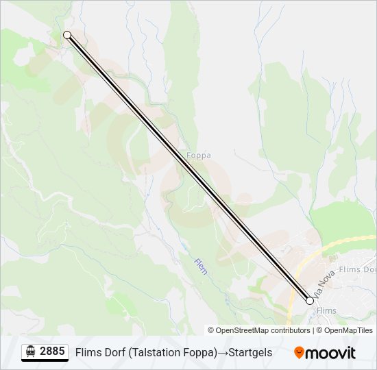 2885 Cable Car Line Map