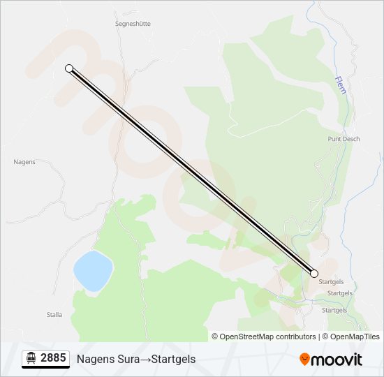2885 Cable Car Line Map