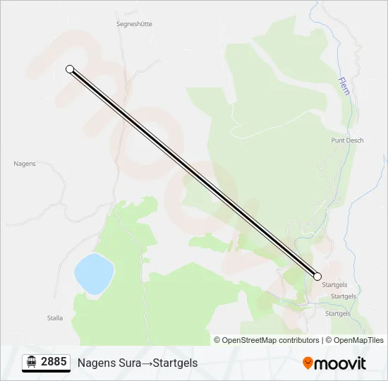 2885 Cable Car Line Map