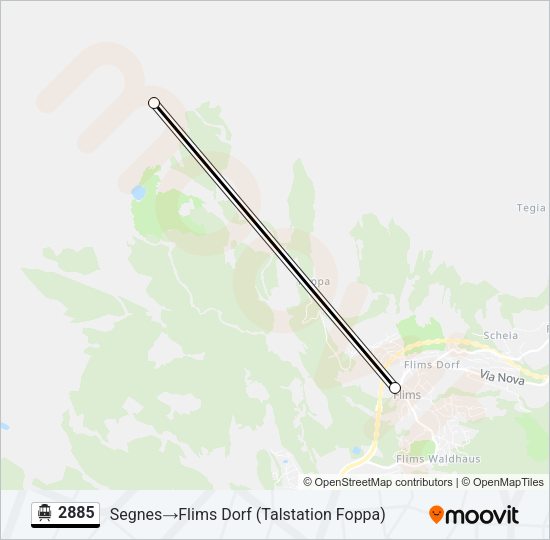 2885 Cable Car Line Map