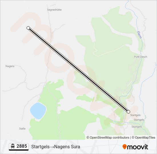 2885 Cable Car Line Map