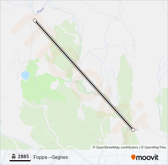 2885 Cable Car Line Map