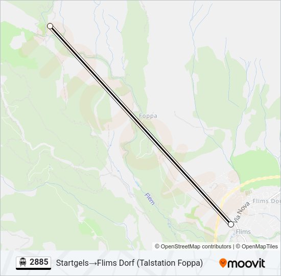 2885 Cable Car Line Map