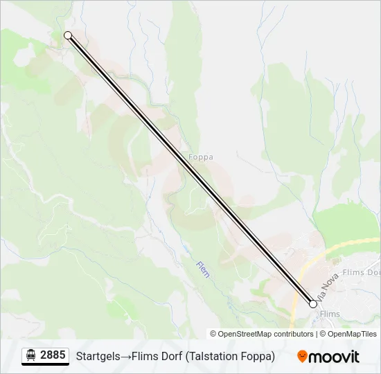 2885 Cable Car Line Map
