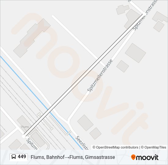 449 Bus Line Map