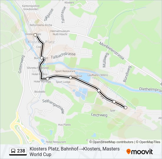 238 Bus Line Map