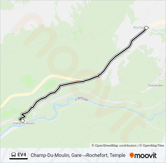 EV4 Bus Line Map