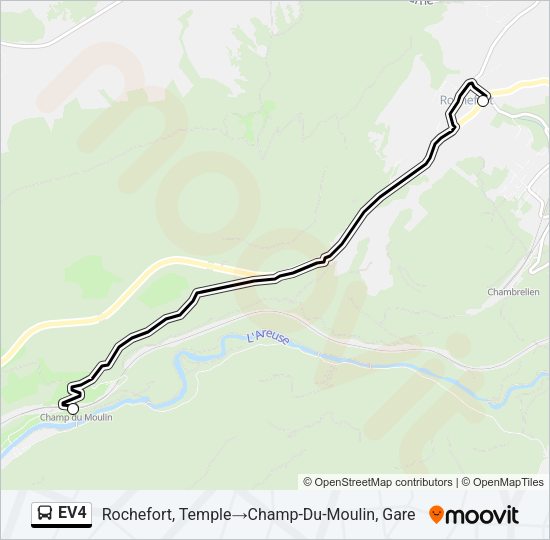 EV4 Bus Line Map