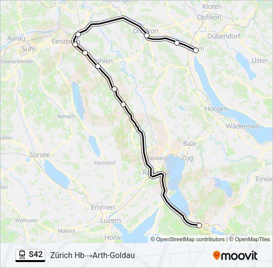 S42 Train Line Map