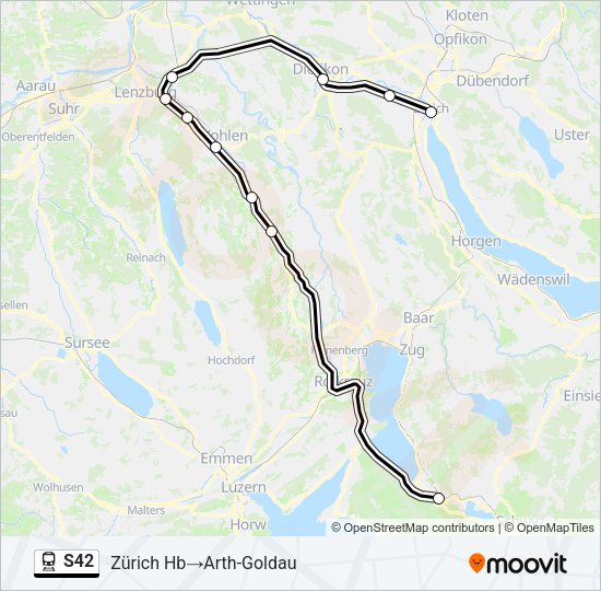 S42 Train Line Map