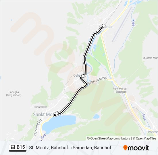 B15 Bus Line Map
