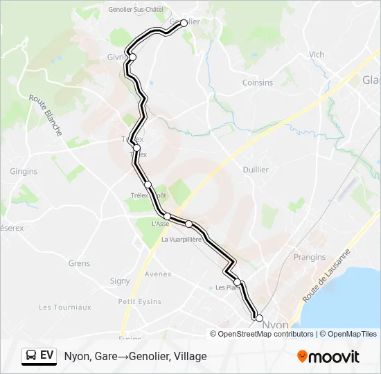 EV Bus Line Map