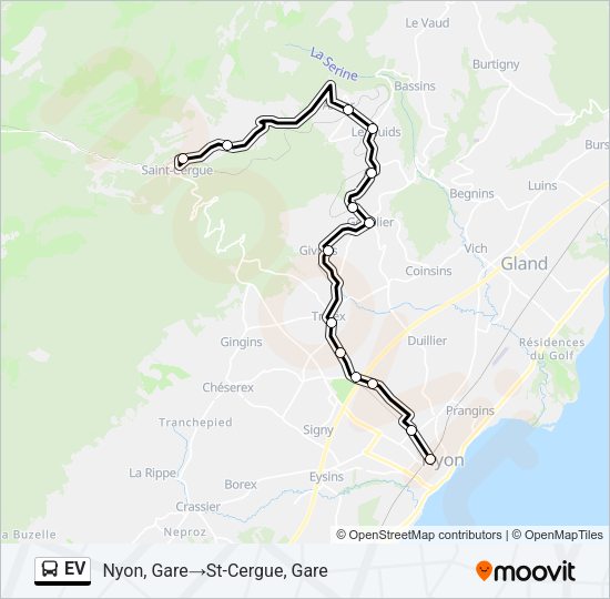 EV Bus Line Map
