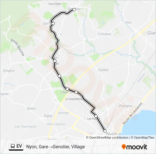 EV Bus Line Map