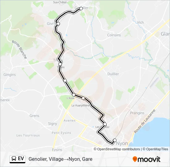 EV Bus Line Map