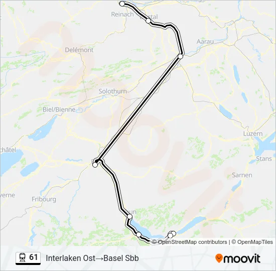 61 Train Line Map