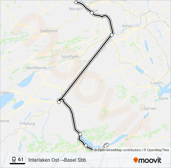 61 Train Line Map
