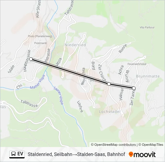 Buslinie EV Karte