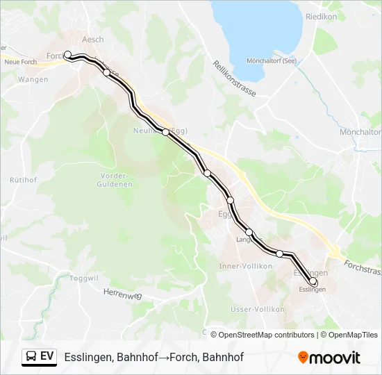 EV Bus Line Map