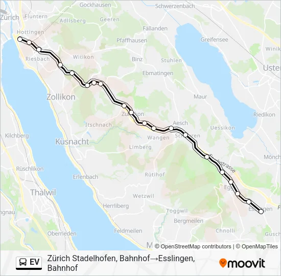 EV Bus Line Map
