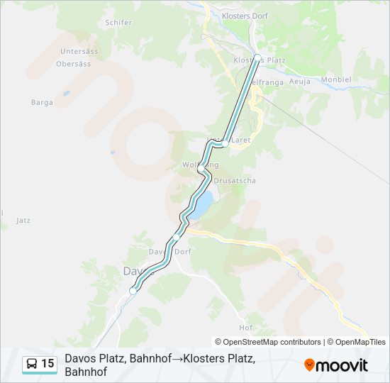 15 Bus Line Map
