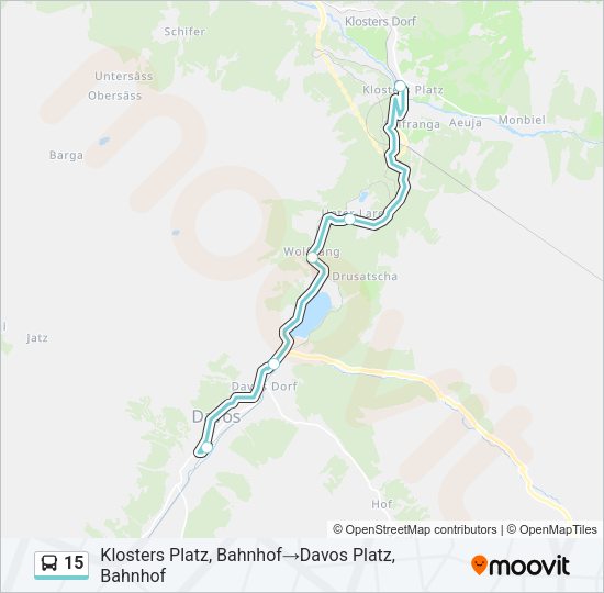 15 Bus Line Map