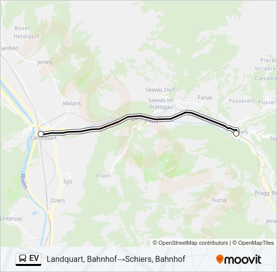 EV Bus Line Map