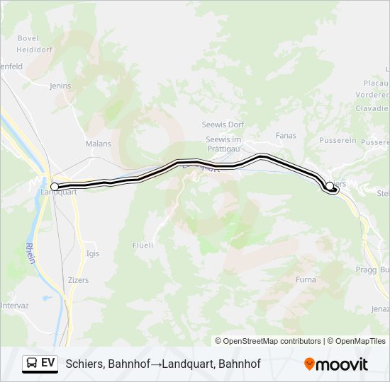 EV Bus Line Map