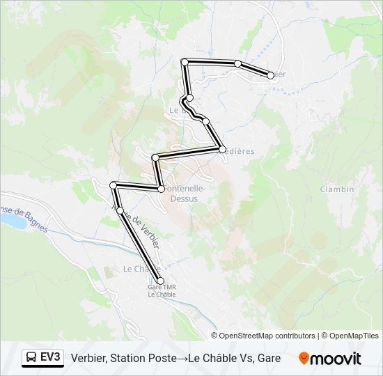 EV3 Bus Line Map