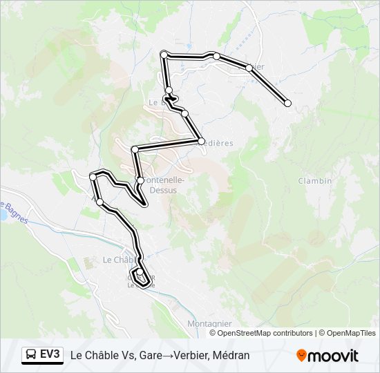 EV3 Bus Line Map