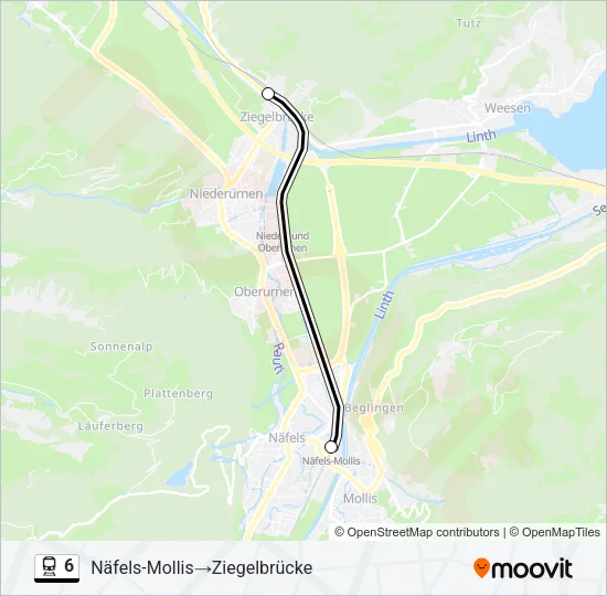 6 Train Line Map