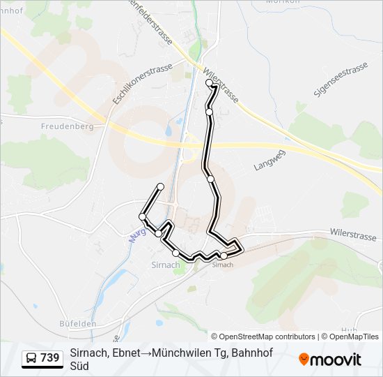 739 Bus Line Map