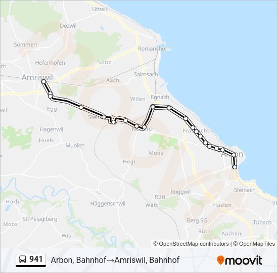 941 Bus Line Map