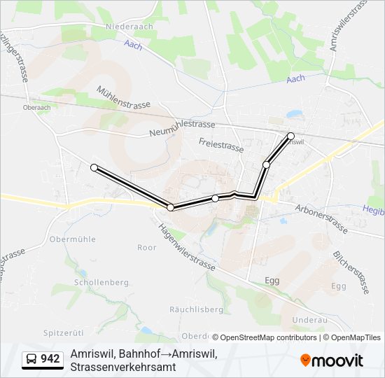 942 Bus Line Map