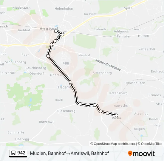 942 Bus Line Map