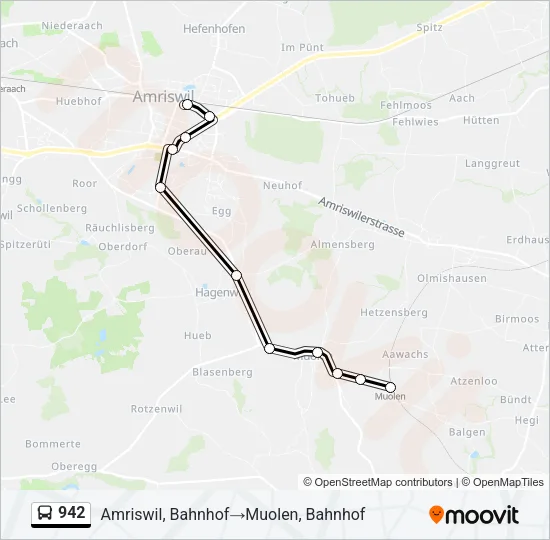 942 Bus Line Map
