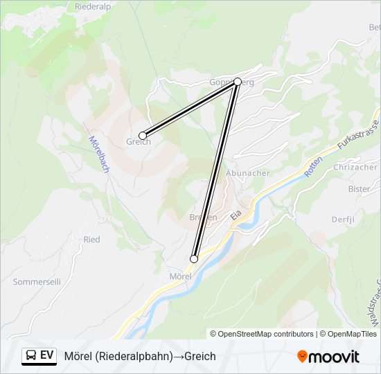 EV Bus Line Map