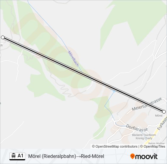A1 Cable Car Line Map