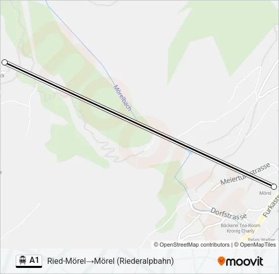 A1 Cable Car Line Map