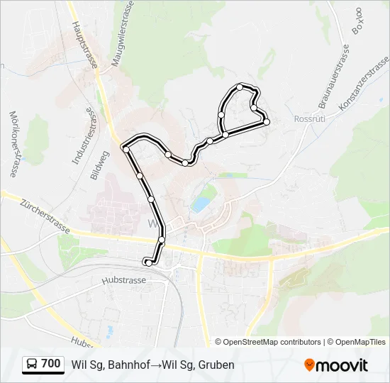 700 Bus Line Map