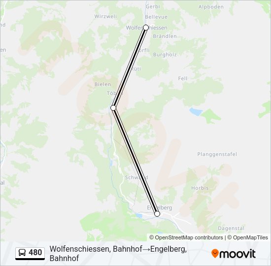 480 Bus Line Map