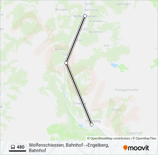 480 Bus Line Map