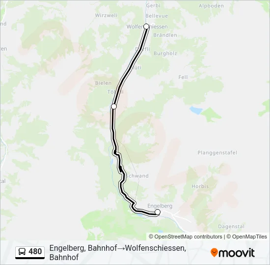 480 Bus Line Map