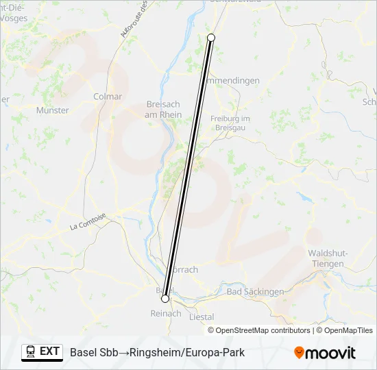 EXT Train Line Map