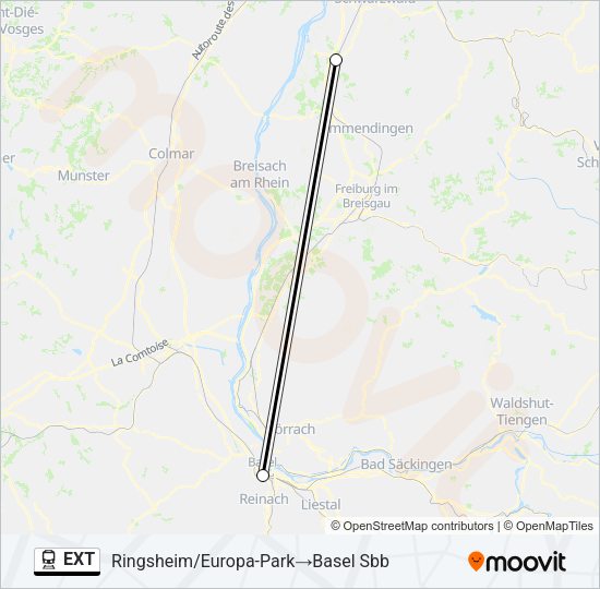 EXT Train Line Map