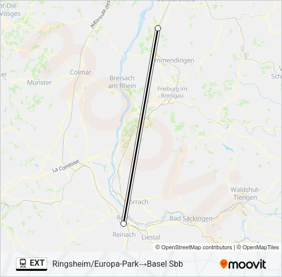 EXT Train Line Map