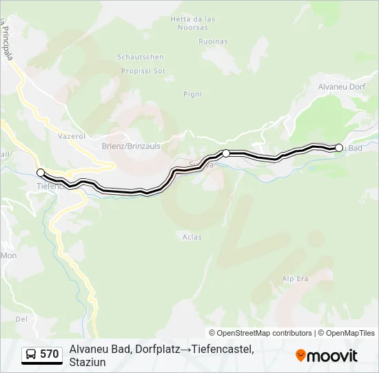 570 Bus Line Map