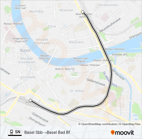 SN Train Line Map