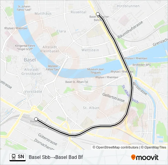 SN Train Line Map