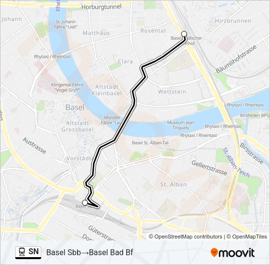 SN Train Line Map